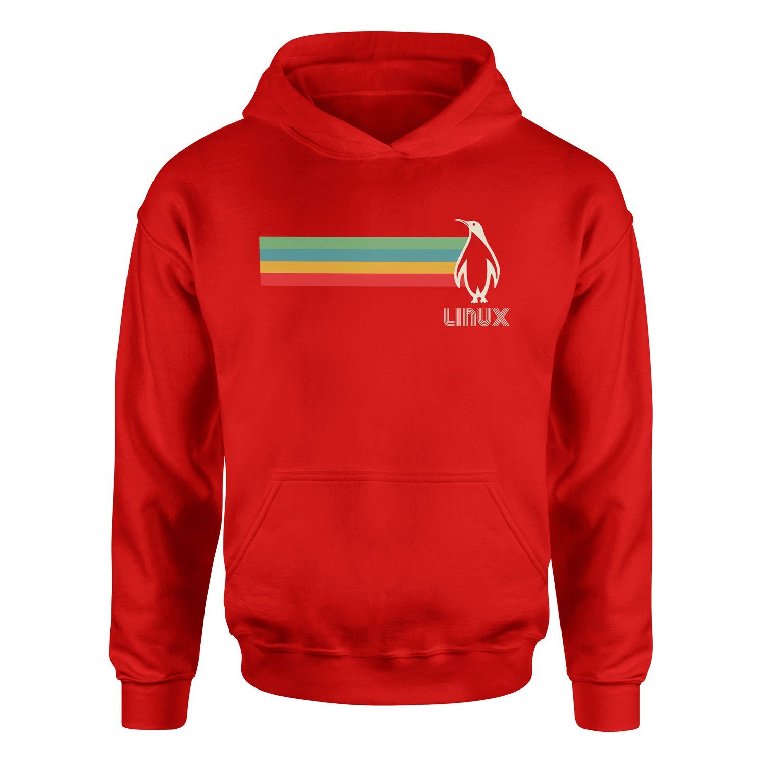 LINUX Hoodie XL - Kırmızı