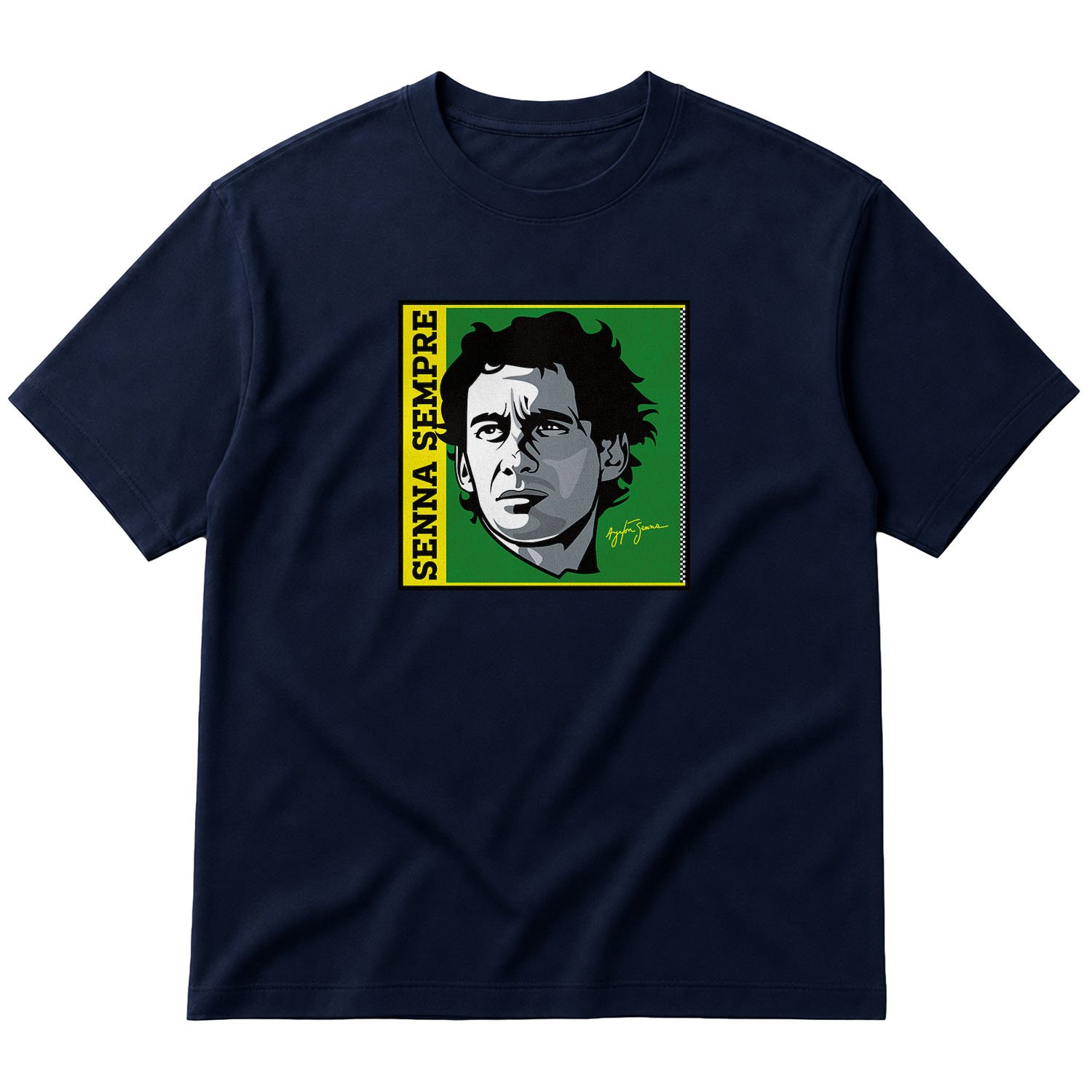 Senna Sempre Design Oversize Tişört M - İndigo Mavisi