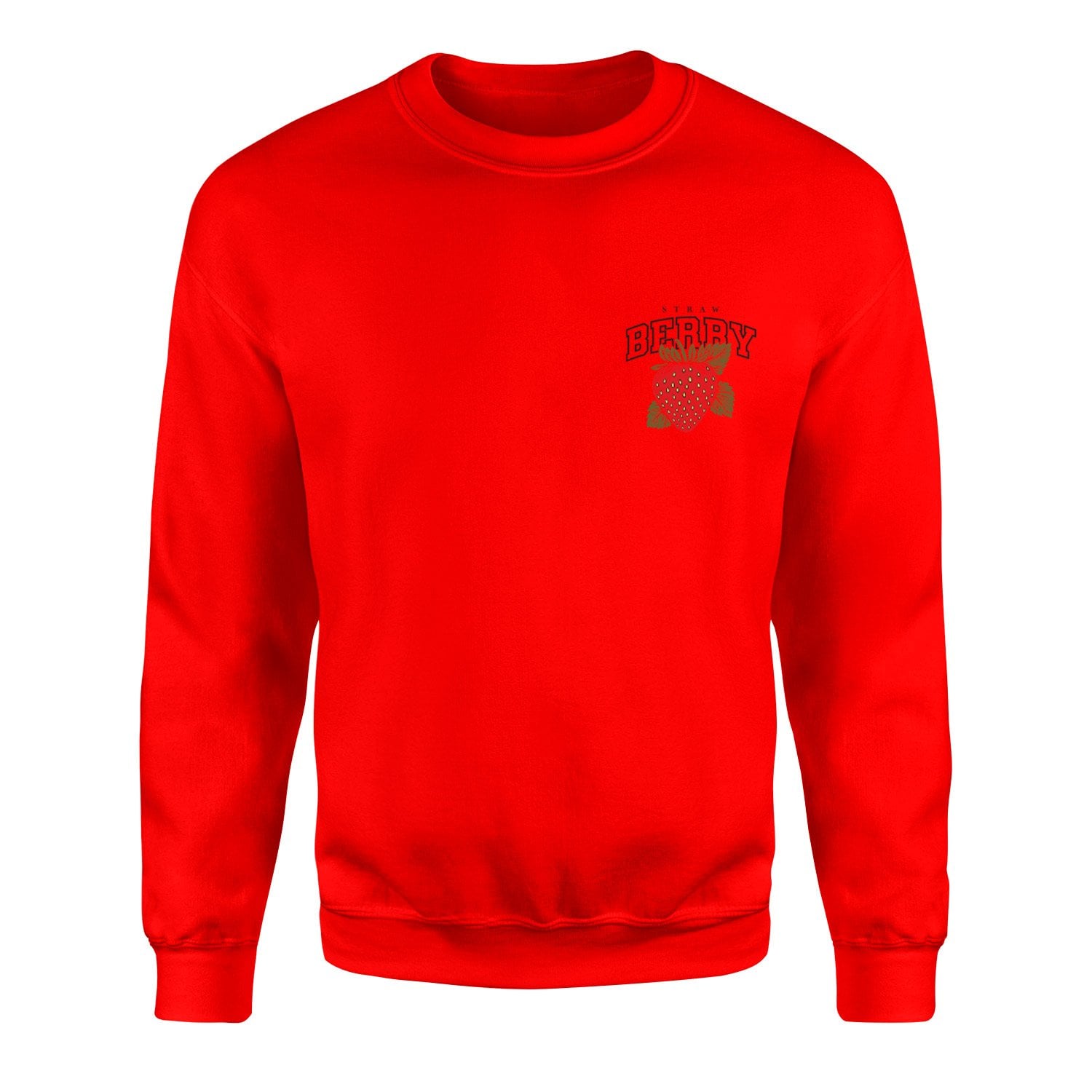 Strawberry Sweatshirt M - Kırmızı