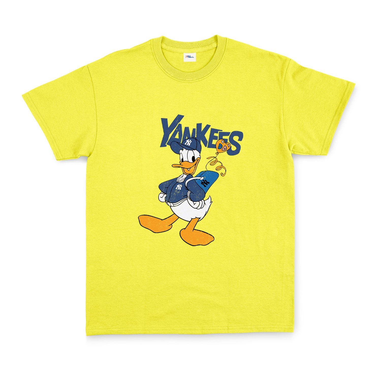 Donald Yankees Grunge Tişört XXL - Sarı