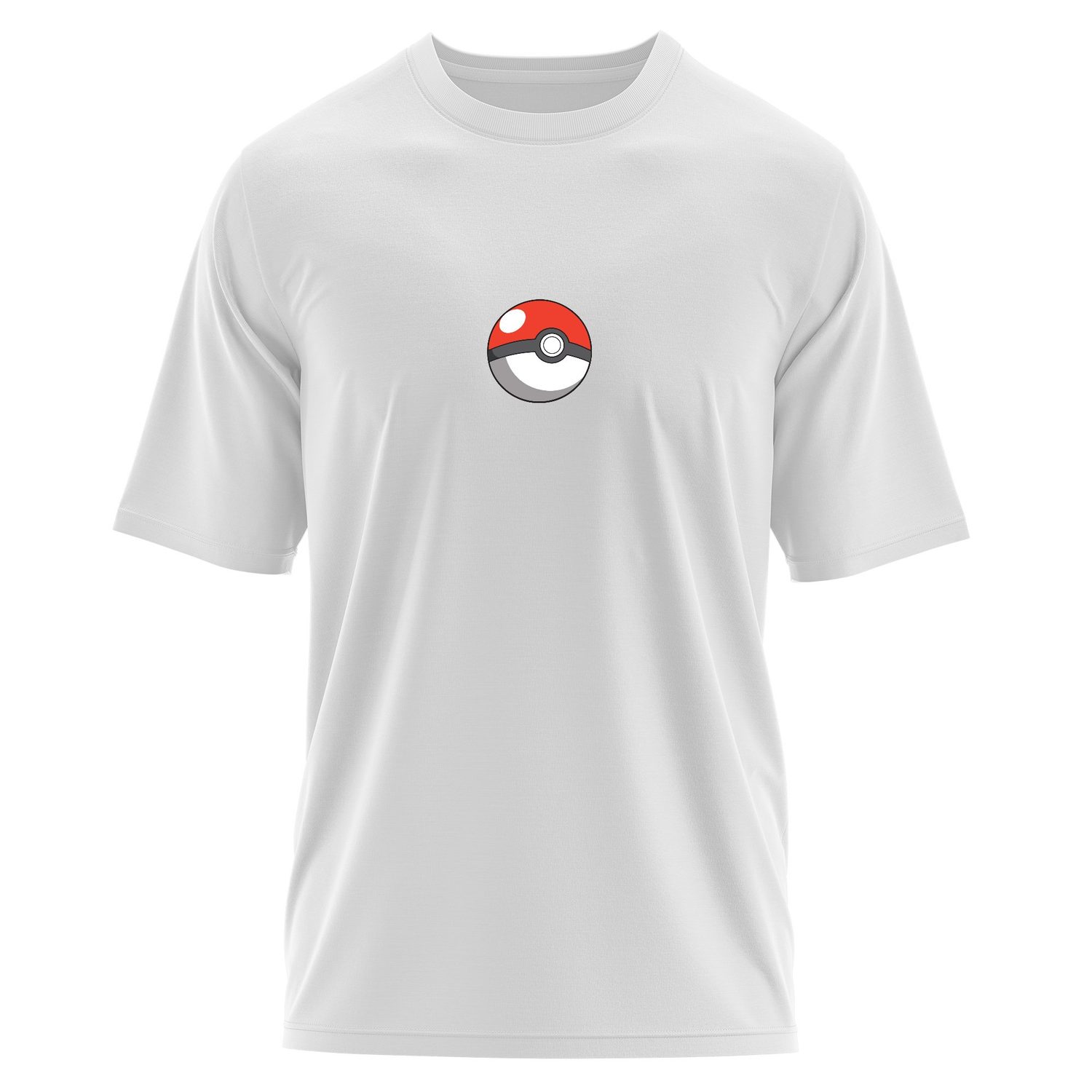 Pokeball Oversize Tişört S - Beyaz