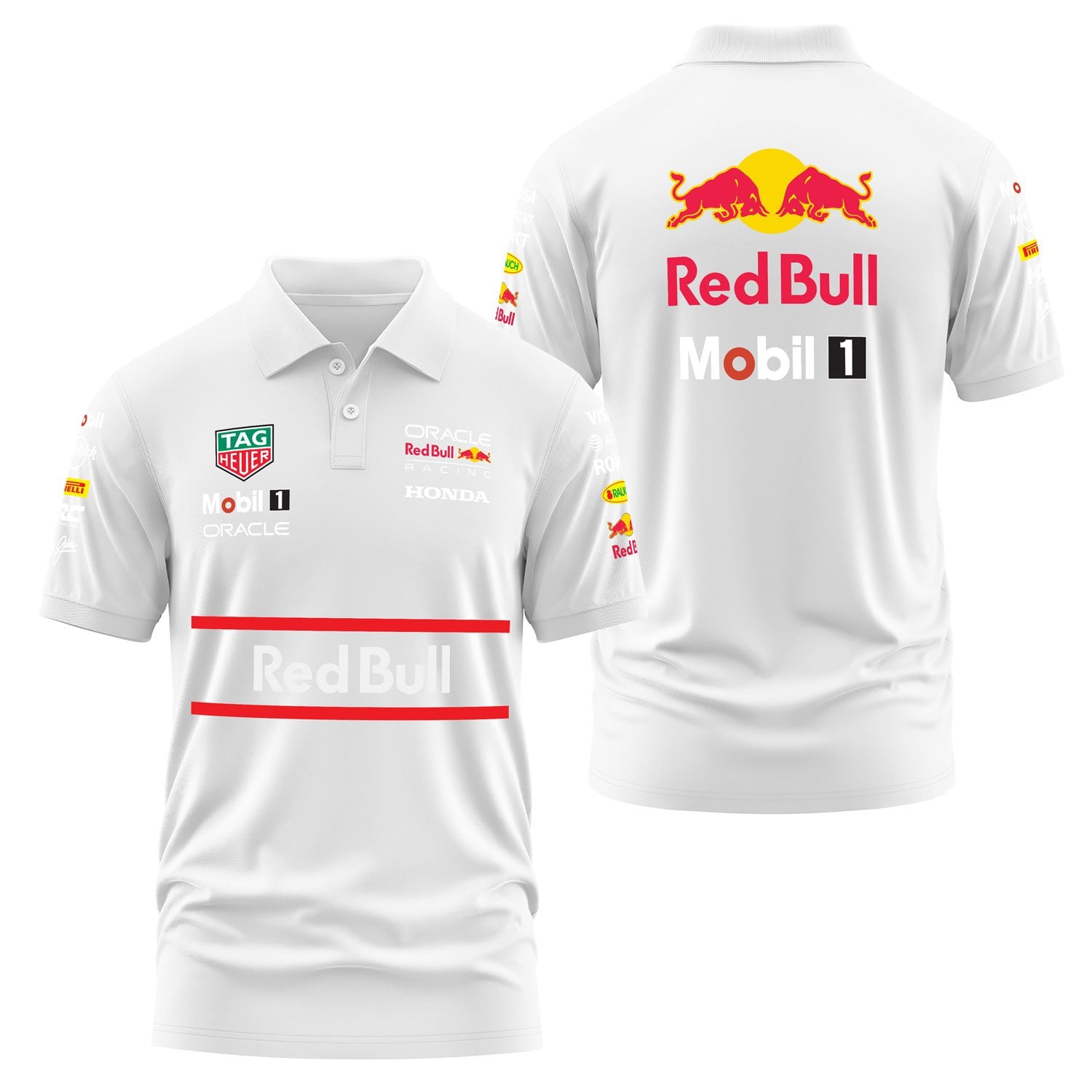 Red Bull Racing Teamline 2025 Polo Tişört M - Beyaz