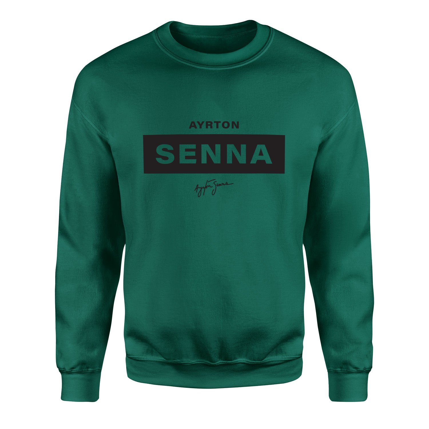 Ayrton Senna Sweatshirt XXL - Nefti Yeşili
