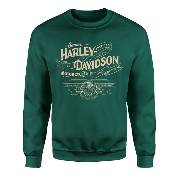 Harley-Davidson XI Sweatshirt XL - Nefti Yeşili