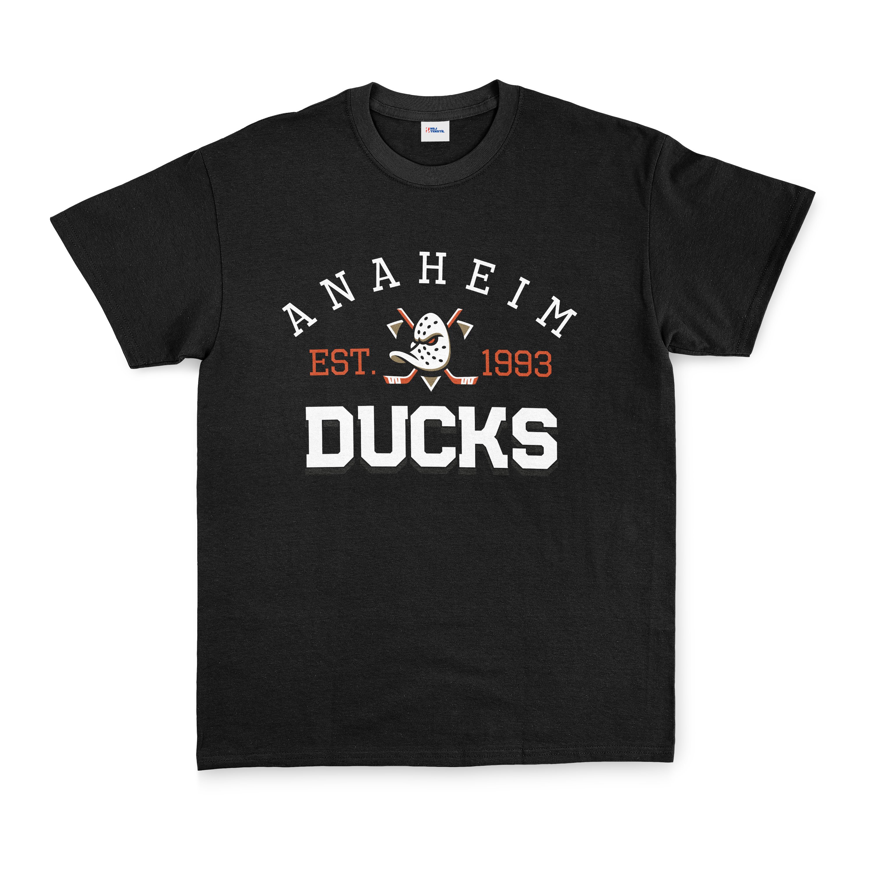 Anaheim Ducks EST. 1993 Tişört XXL - Siyah