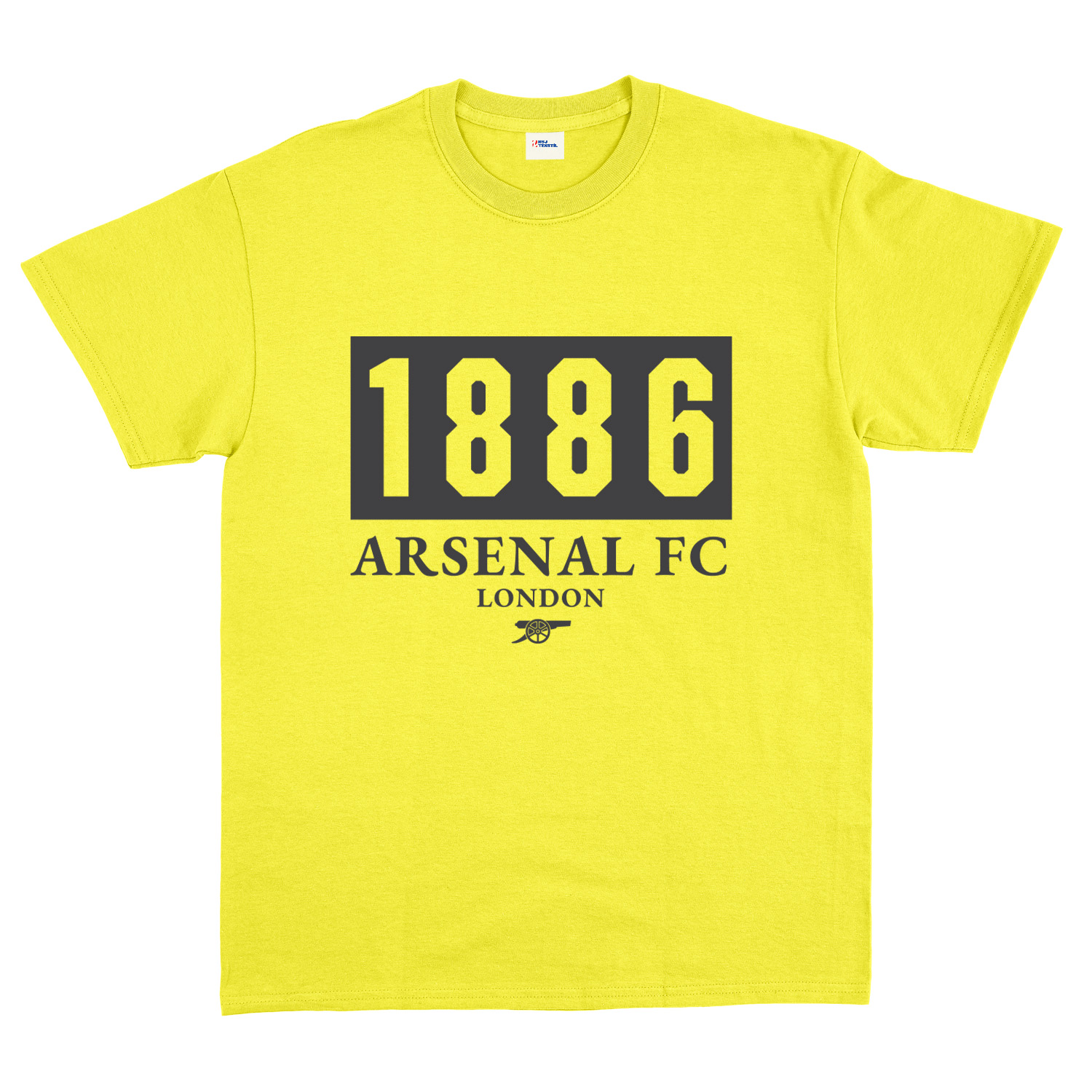 Arsenal Football Club 1886 Tişört L - Sarı