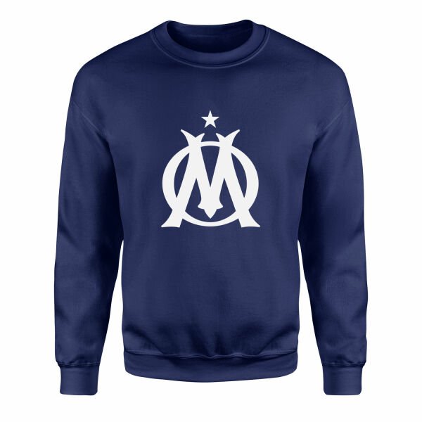 Olympique de Marseille Vainqueur Shield Sweatshirt XL - İndigo Mavisi
