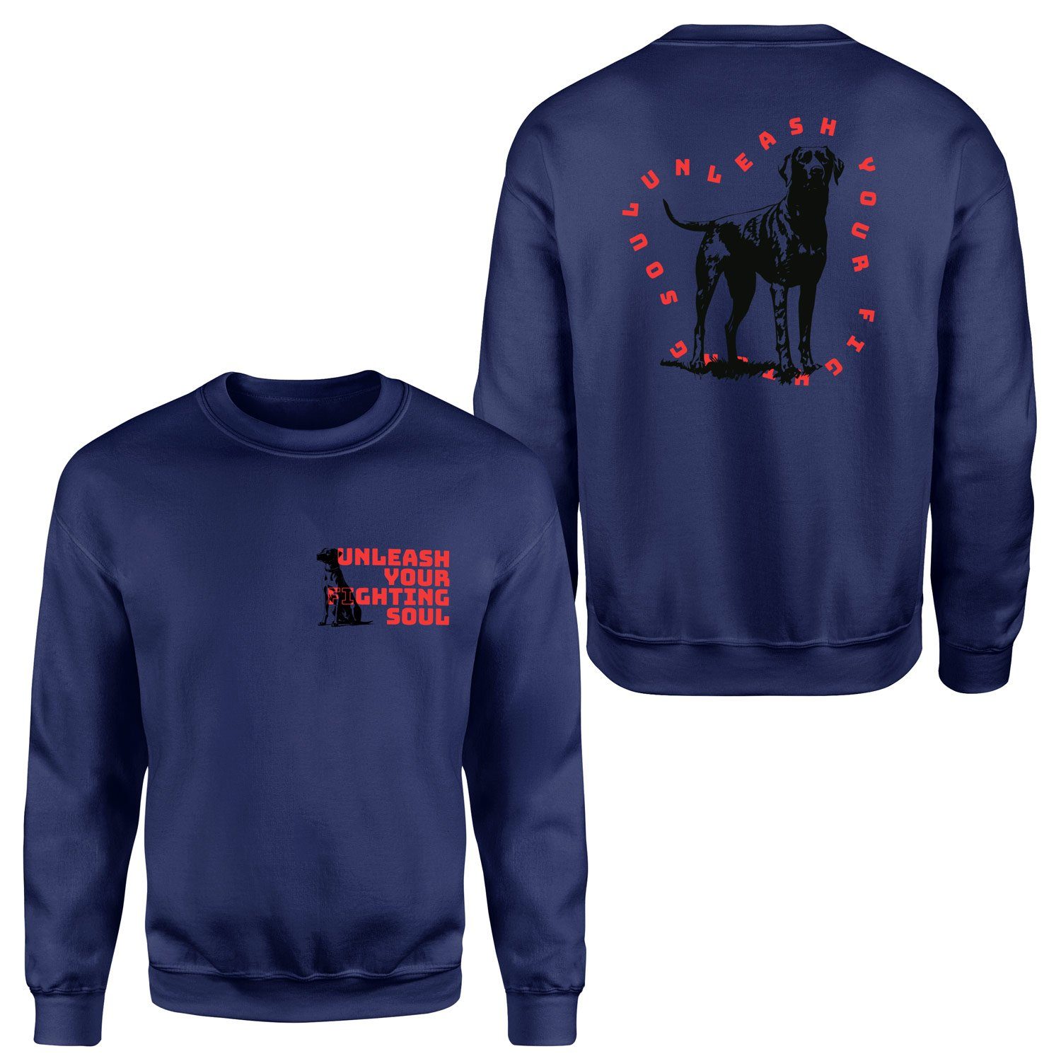 Unleash Your Fighting Soul | Dog Sweatshirt M - İndigo Mavisi