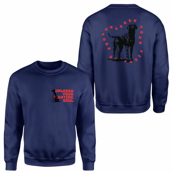 Unleash Your Fighting Soul | Dog Sweatshirt M - İndigo Mavisi