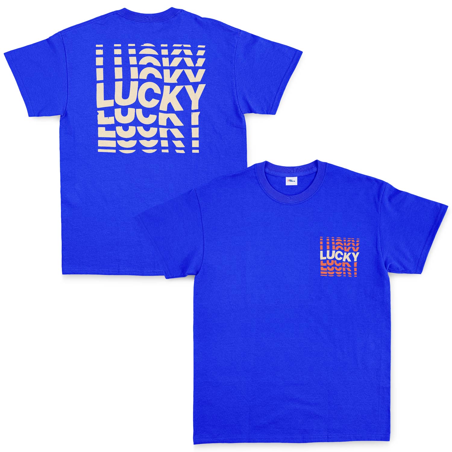Lucky Tişört XL - Mavi