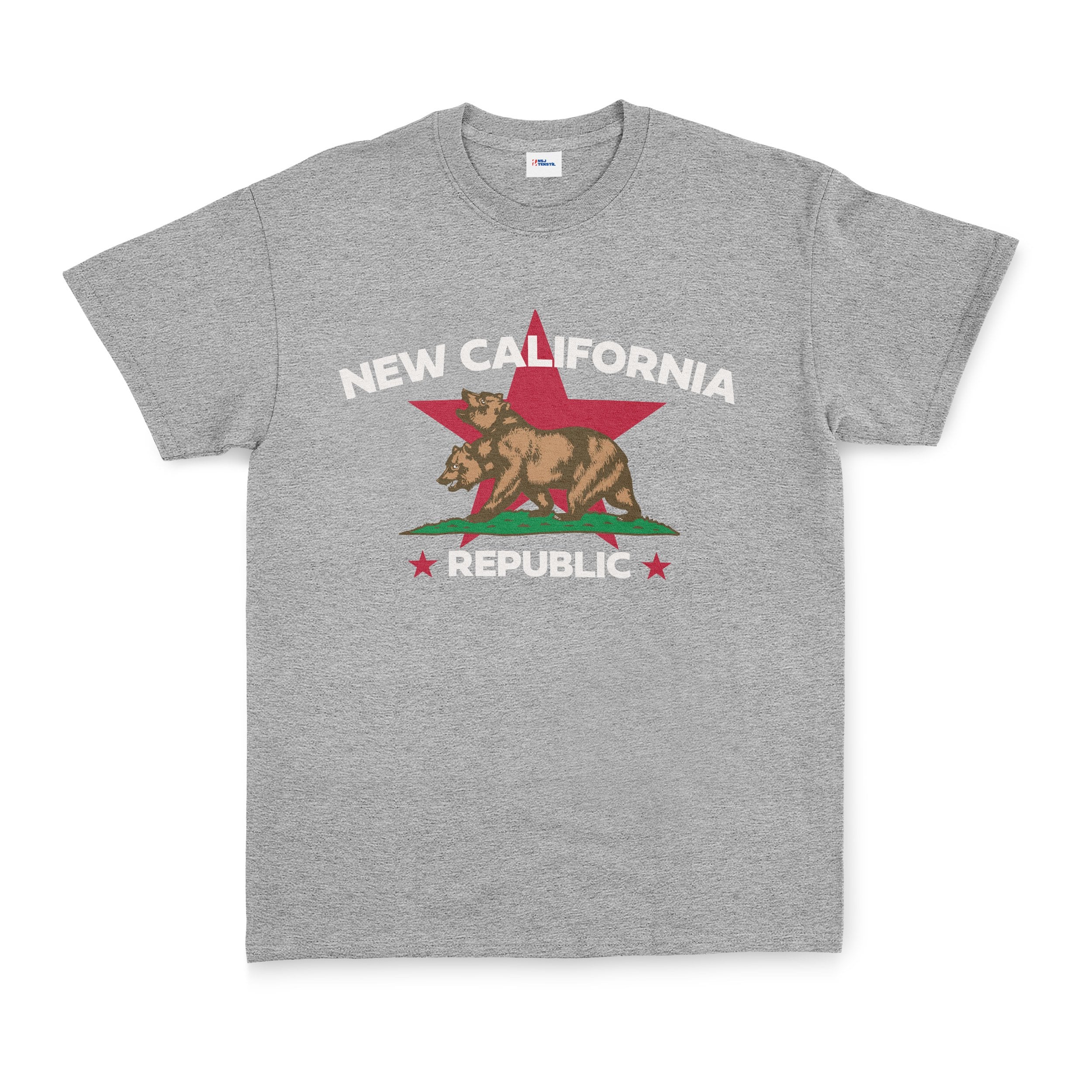 New California Republic Premium Tişört S - Gri
