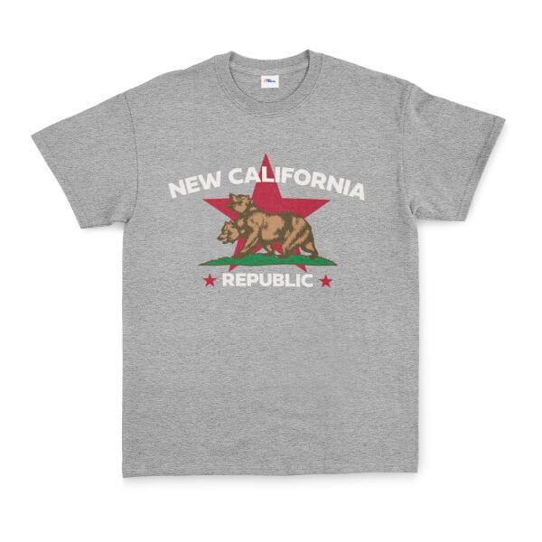 New California Republic Premium Tişört S - Gri