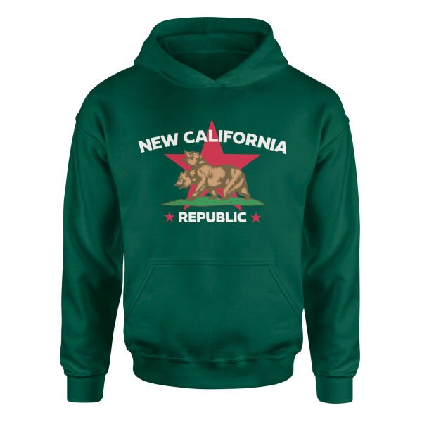 New California Republic Premium Hoodie XL - Nefti Yeşili