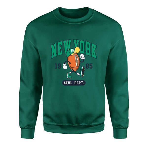 New York 1985 Sweatshirt XL - Nefti Yeşili