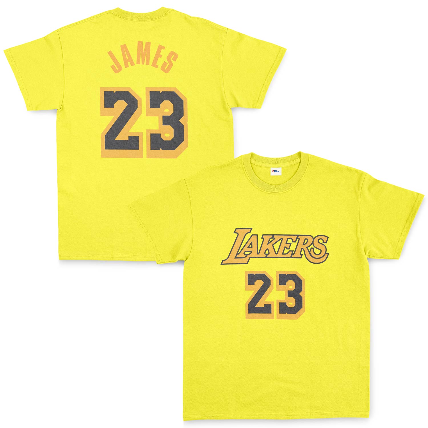 LeBron James 23 Lakers Black Tişört XL - Sarı
