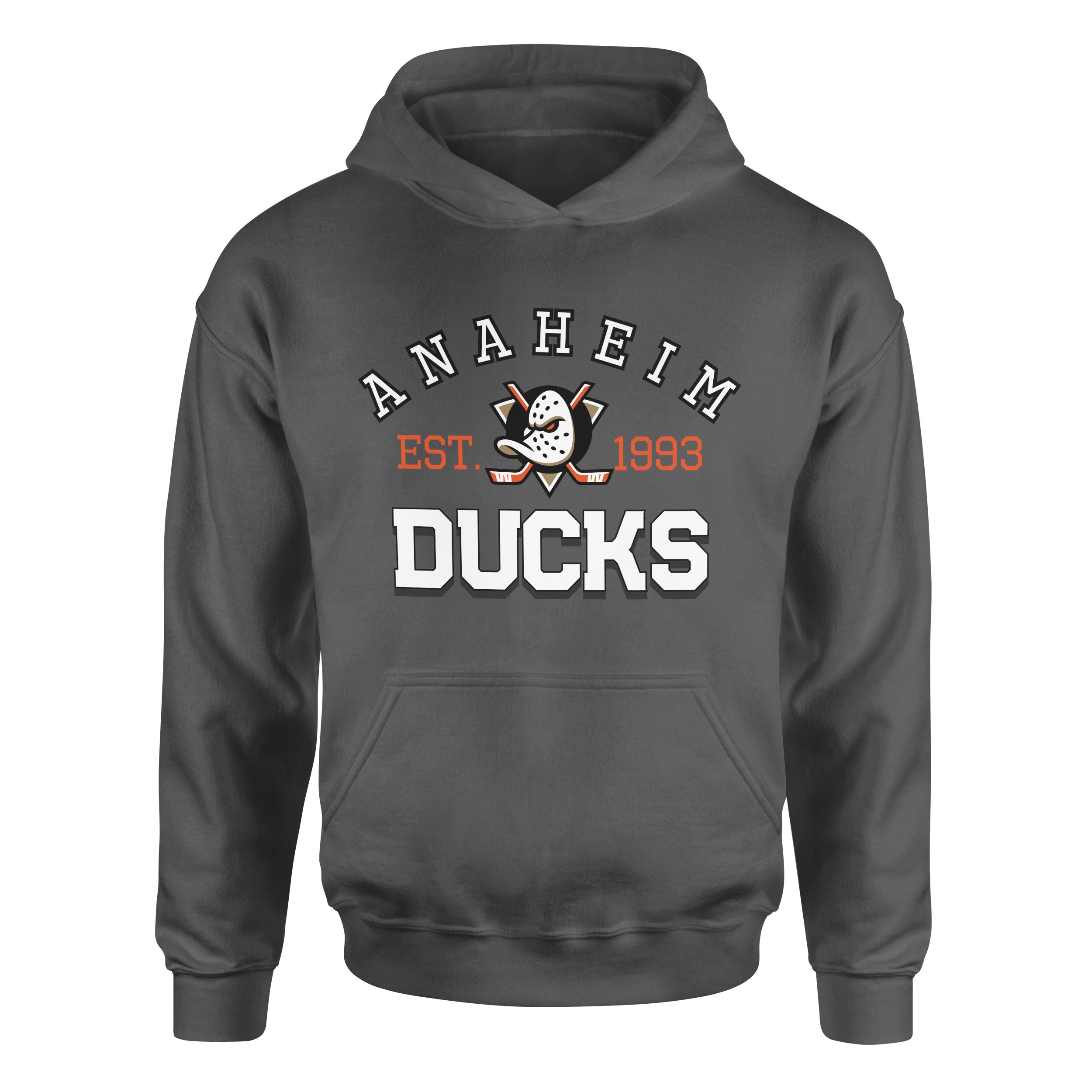 Anaheim Ducks EST. 1993 Hoodie M - Füme