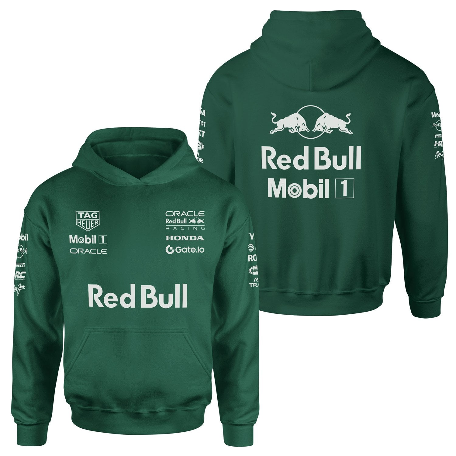 Oracle Red Bull Racing 25 SLVR Hoodie S - Nefti Yeşili