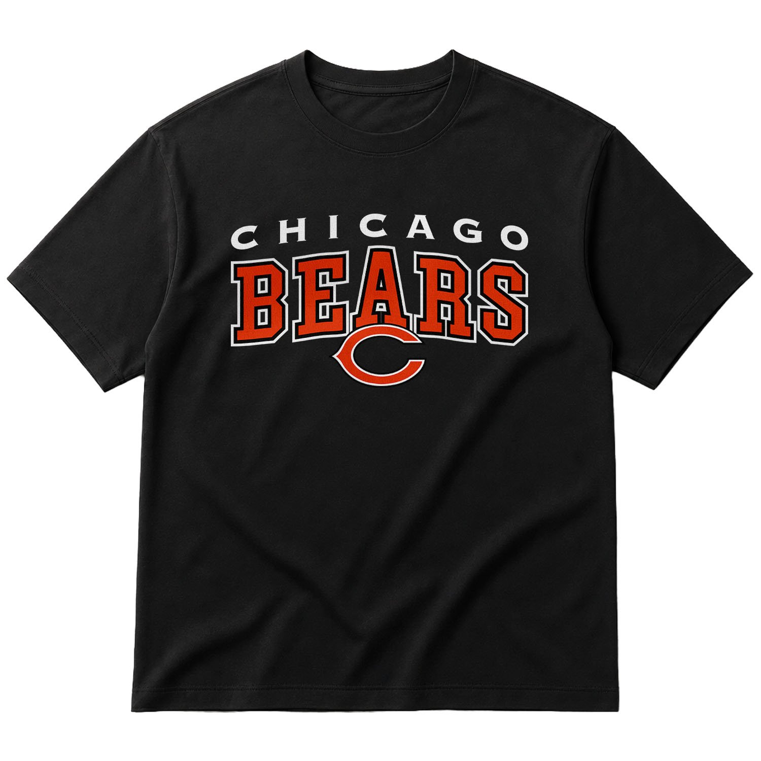 Chicago Bears CB Oversize Tişört XL - Siyah