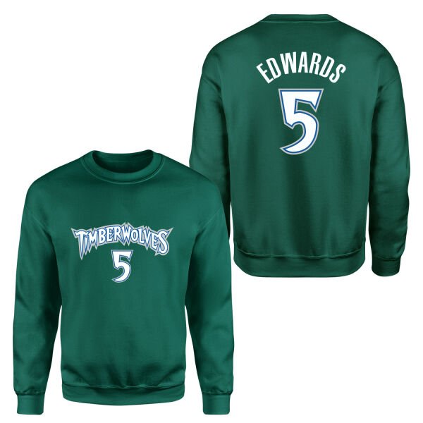 Anthony Edwards Minnesota Forma Sweatshirt M - Nefti Yeşili