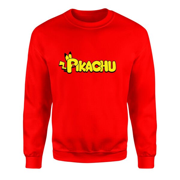 Pikachu Sweatshirt S - Kırmızı
