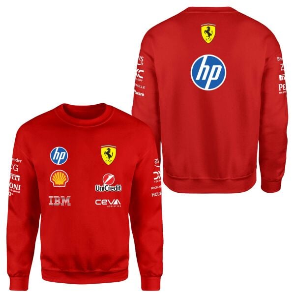Scuderia Ferrari Teamline 2025 Sweatshirt M - Kırmızı | OUTLET