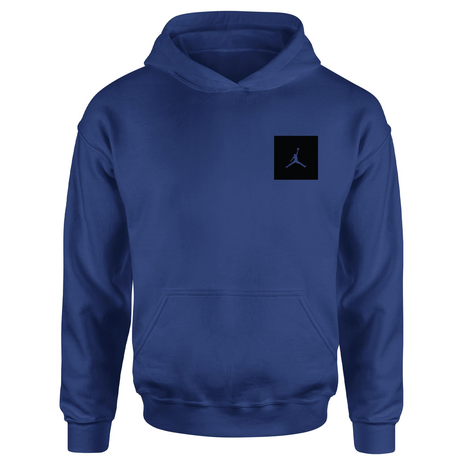 Air Jordan Black Patch Hoodie L - İndigo Mavisi