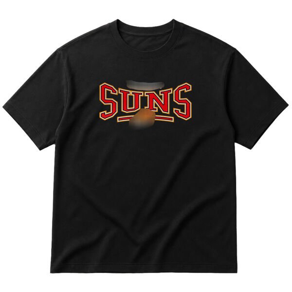 Suns Oversize Tişört XL - Siyah