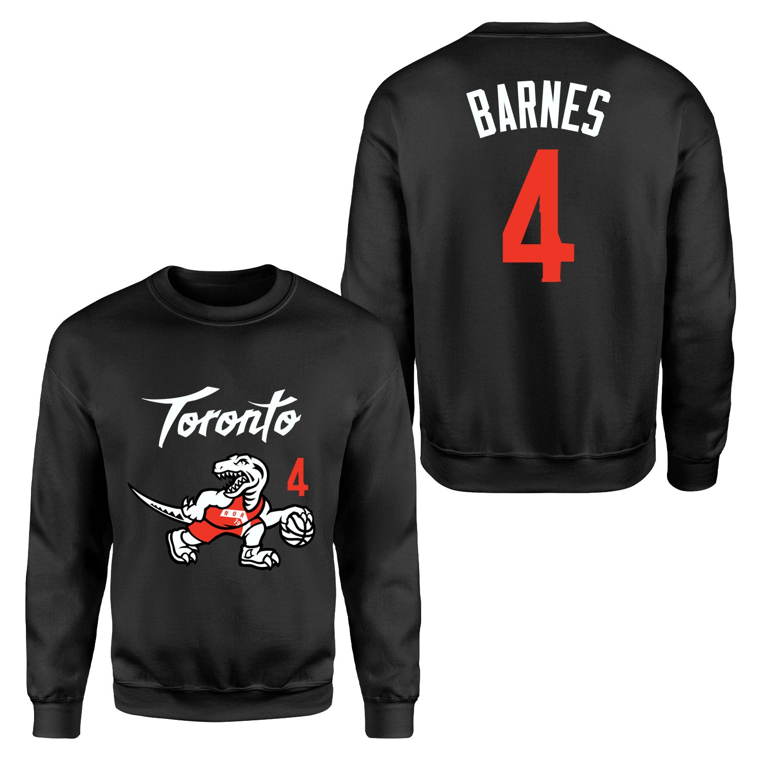Scottie Barnes 4 City Edition Raptors Sweatshirt M - Siyah
