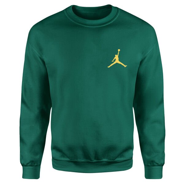 Air Jordan Gold Stroked Sweatshirt L - Nefti Yeşili