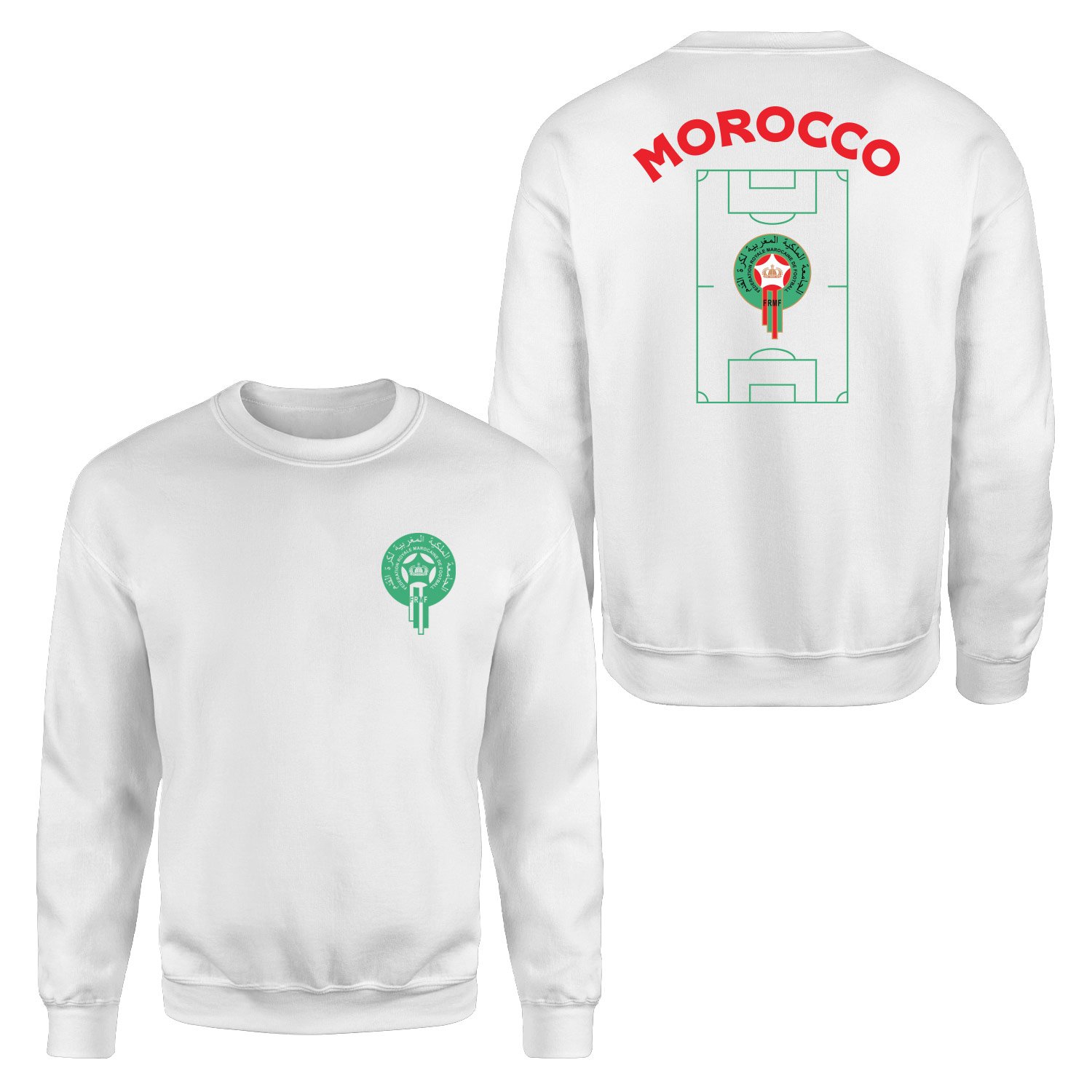 Fas Dünya Kupası 2026 Sweatshirt L - Beyaz