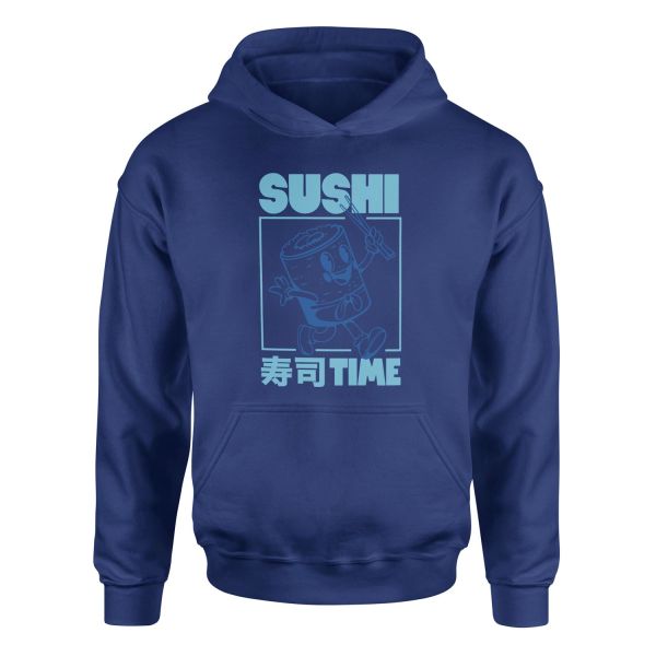 Sushi Time Hoodie S - İndigo Mavisi