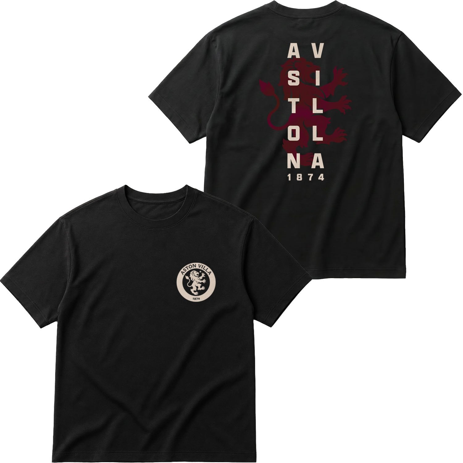 Aston Villa 1874 Heritage Oversize Tişört