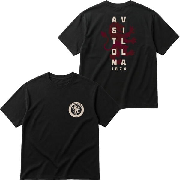 Aston Villa 1874 Heritage Oversize Tişört