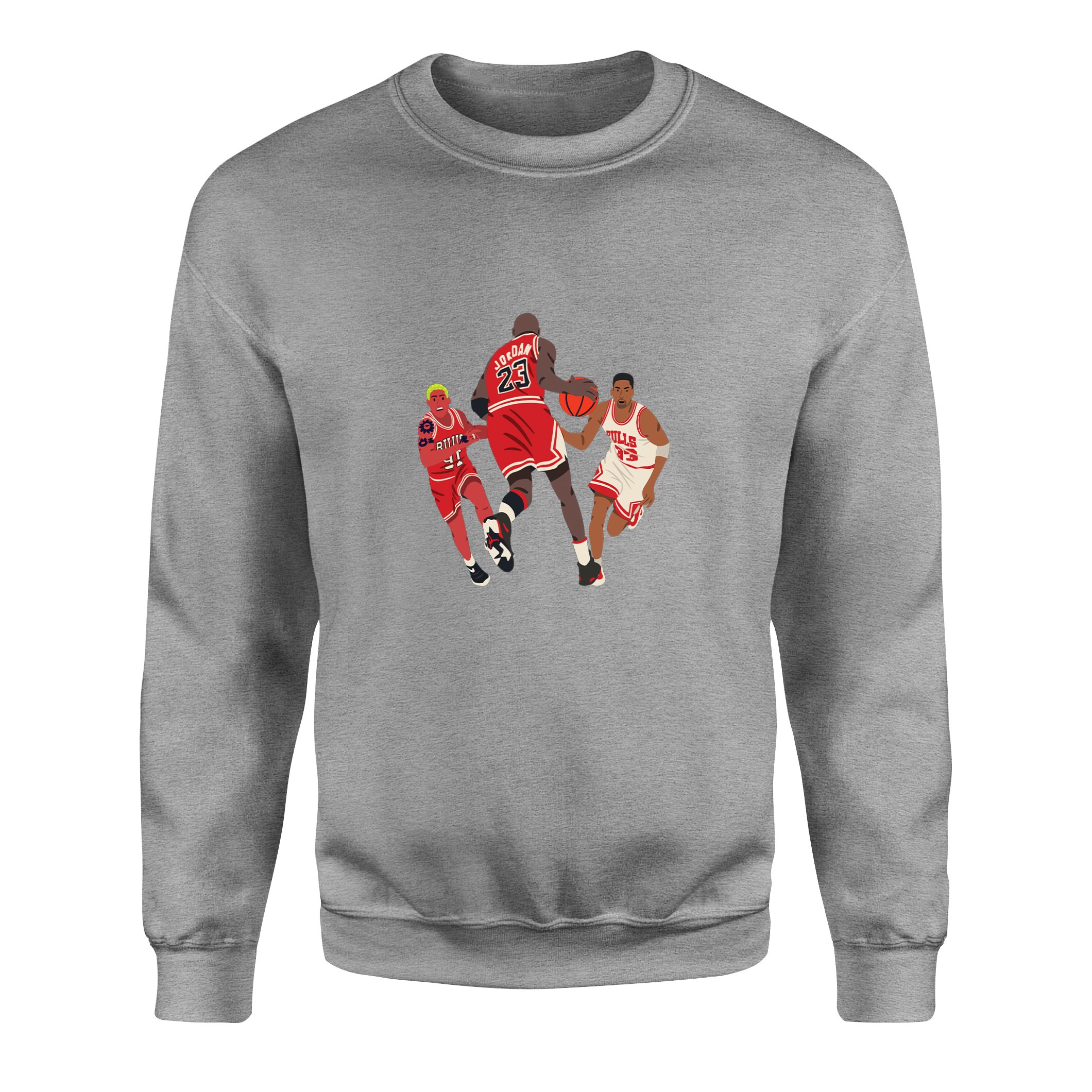 Jordan, Pippen, Rodman Sweatshirt L - Gri