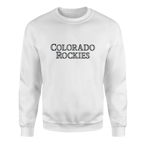 Colorado ROCKIES Sweatshirt L - Beyaz