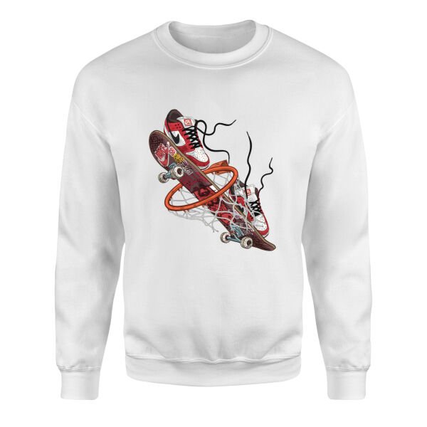 Air Jordan Skateboard Sweatshirt L - Beyaz