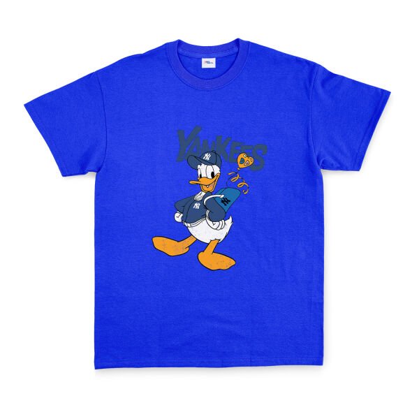 Donald Yankees Grunge Tişört XL - Mavi