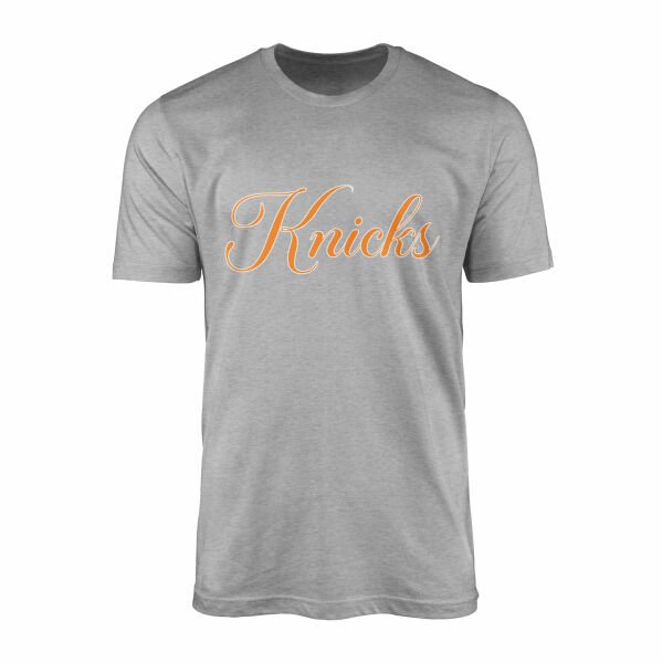 Knicks Cursive Tişört XL - Gri