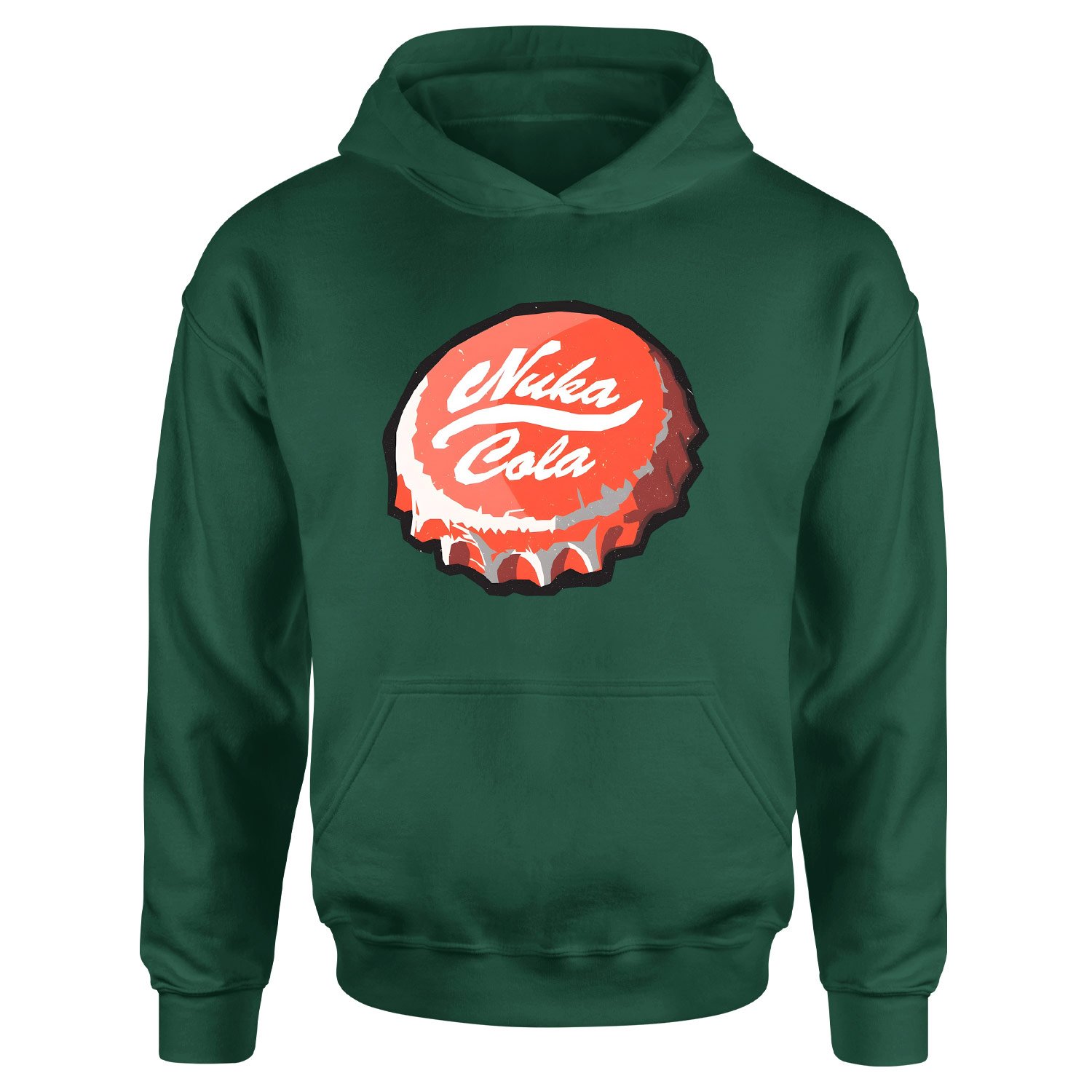Nuka Cola Caps Hoodie M - Nefti Yeşili