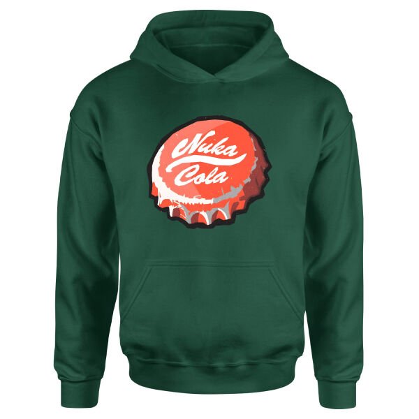 Nuka Cola Caps Hoodie M - Nefti Yeşili
