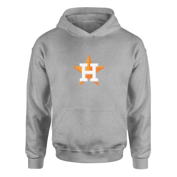 Houston Star Hoodie S - Gri