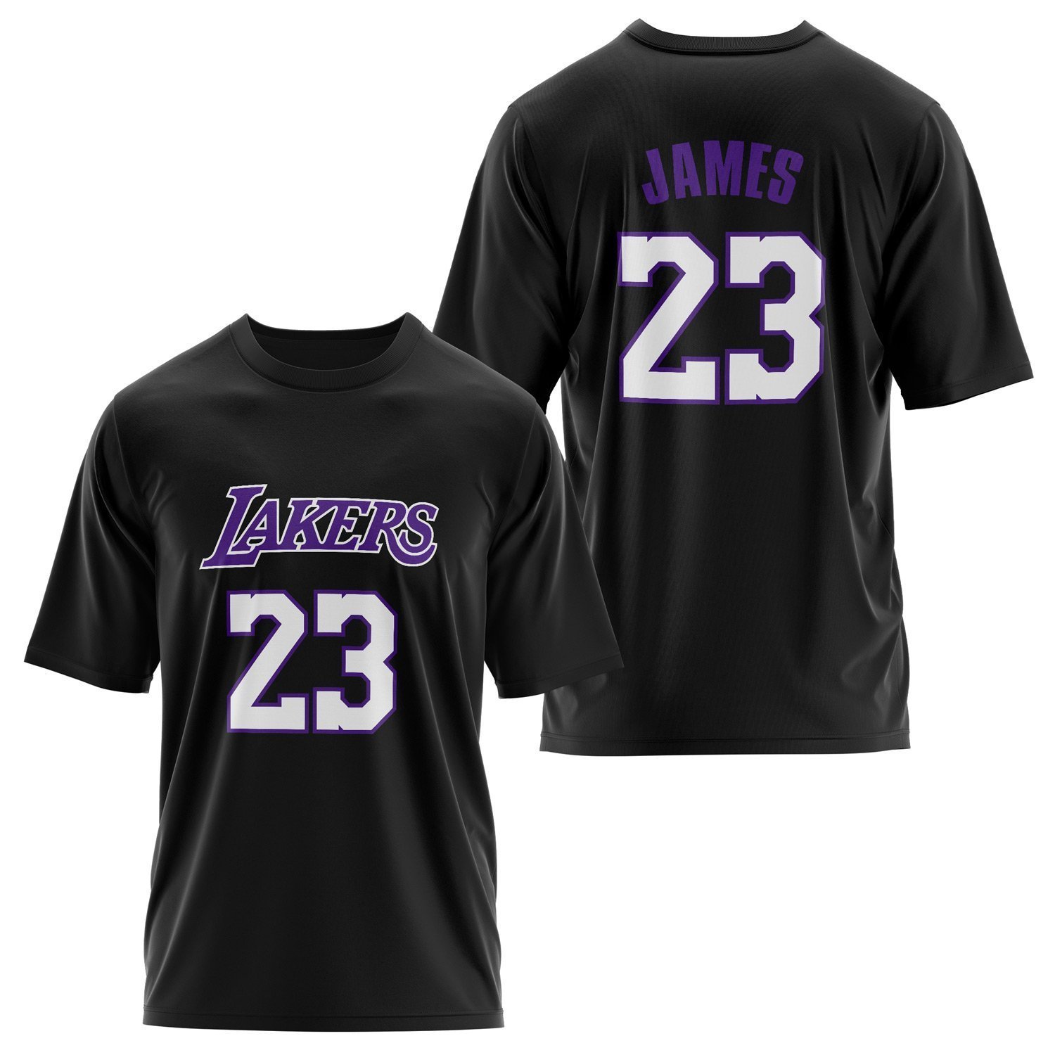 LeBron James 23 Lakers Forma Oversize Tişört XL - Siyah | OUTLET