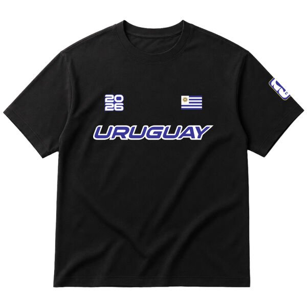 Uruguay 2026 Oversize Tişört M - Siyah