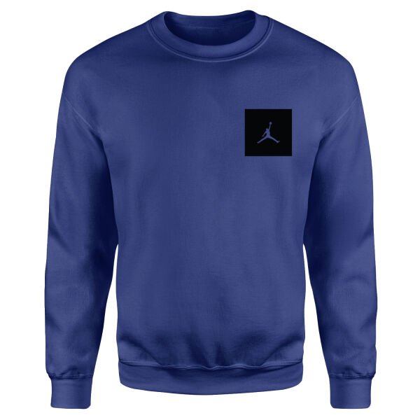 Air Jordan Black Patch Sweatshirt M - İndigo Mavisi