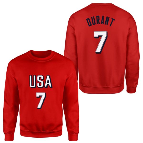 Kevin Durant Forma Sweatshirt S - Kırmızı