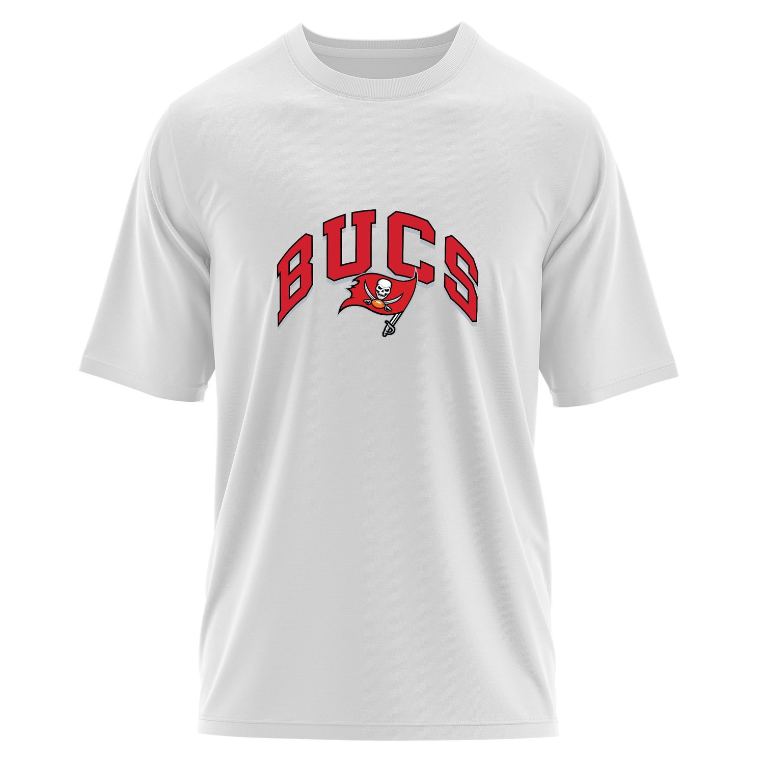 GO BUCS! Tampa Bay Buccaneers Oversize Tişört XL - Beyaz