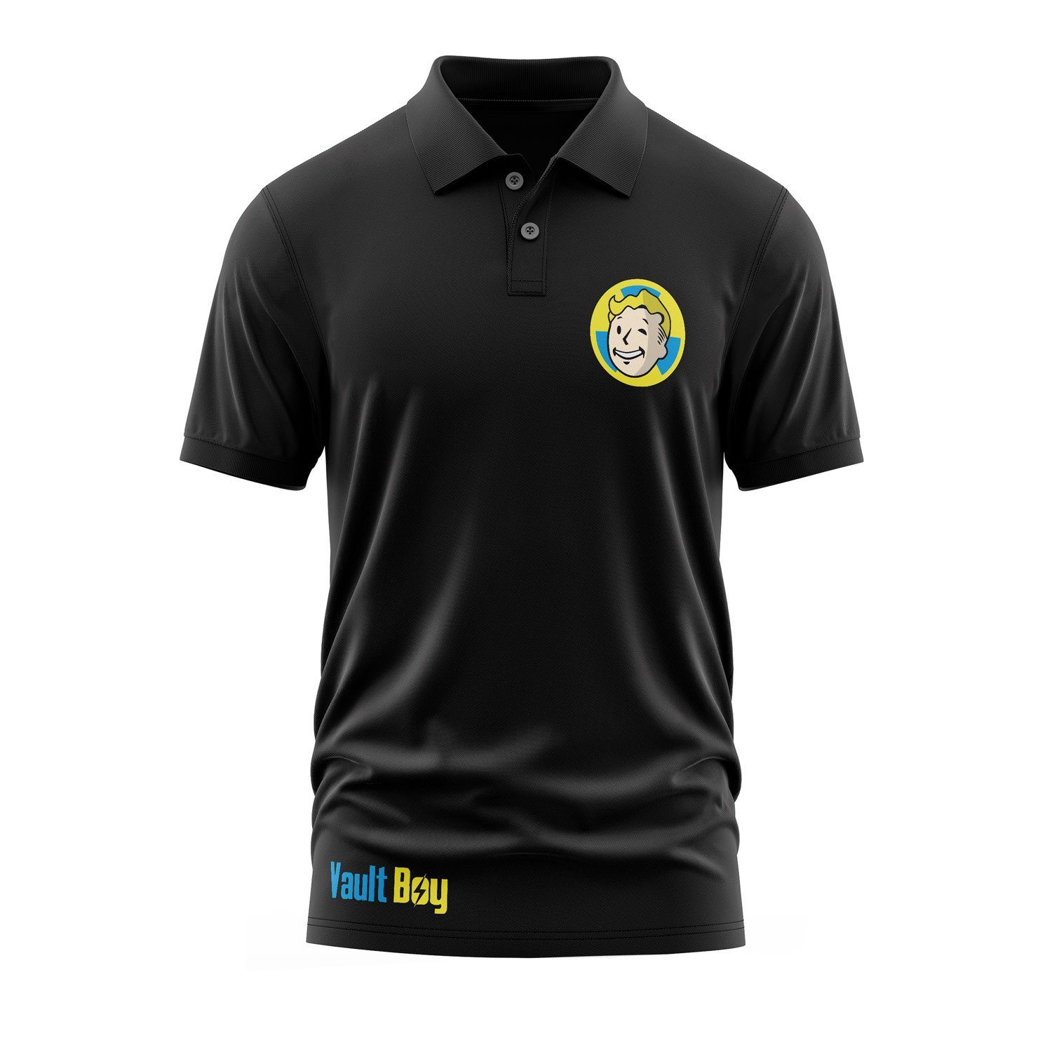Vault-Boy | Fallout Polo Tişört L - Siyah