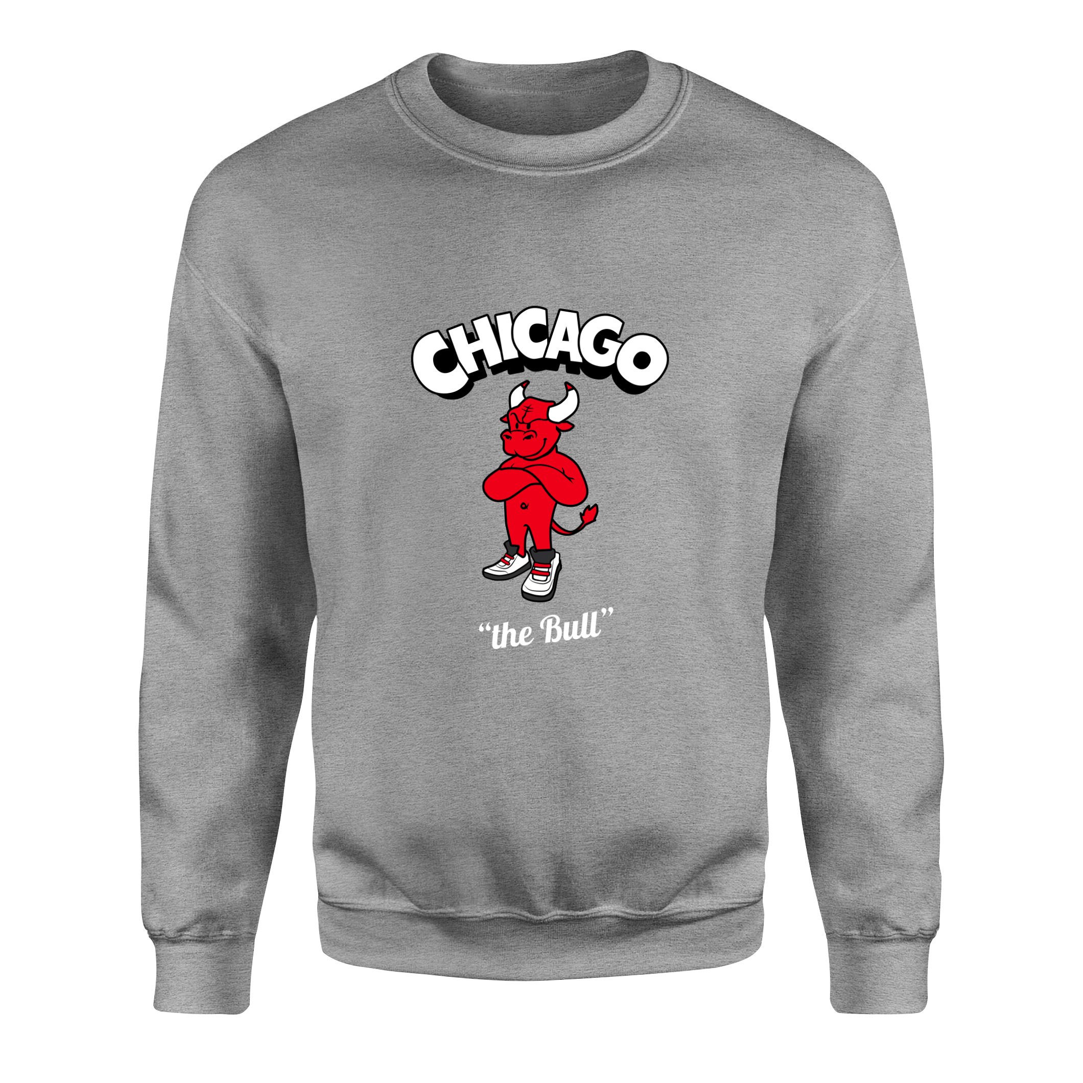 Chicago Cartoon Sweatshirt XXL - Gri
