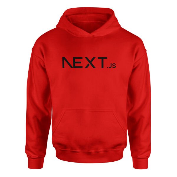 NEXT.js Hoodie M - Kırmızı