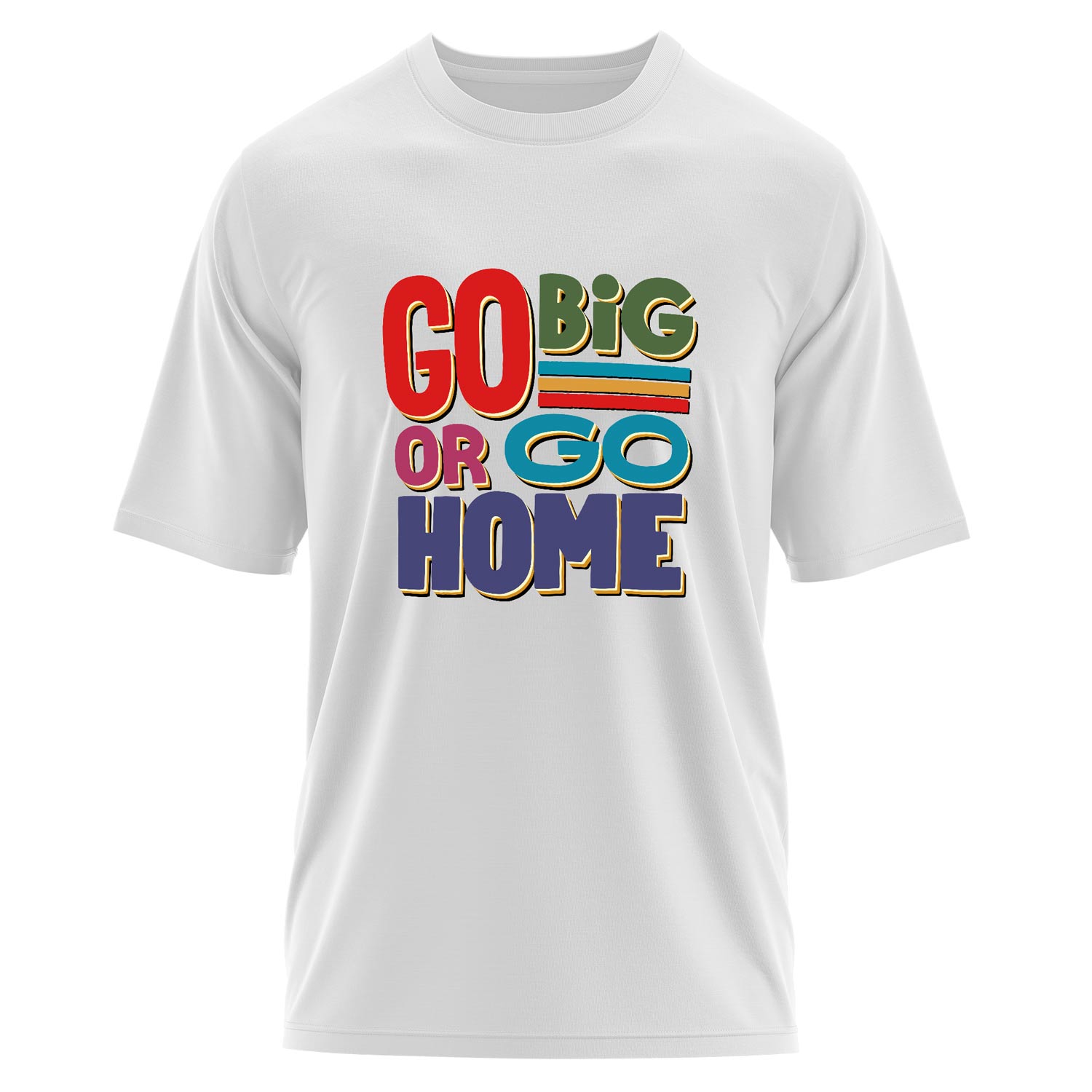 Go Big or Go Home Oversize Tişört M - Beyaz